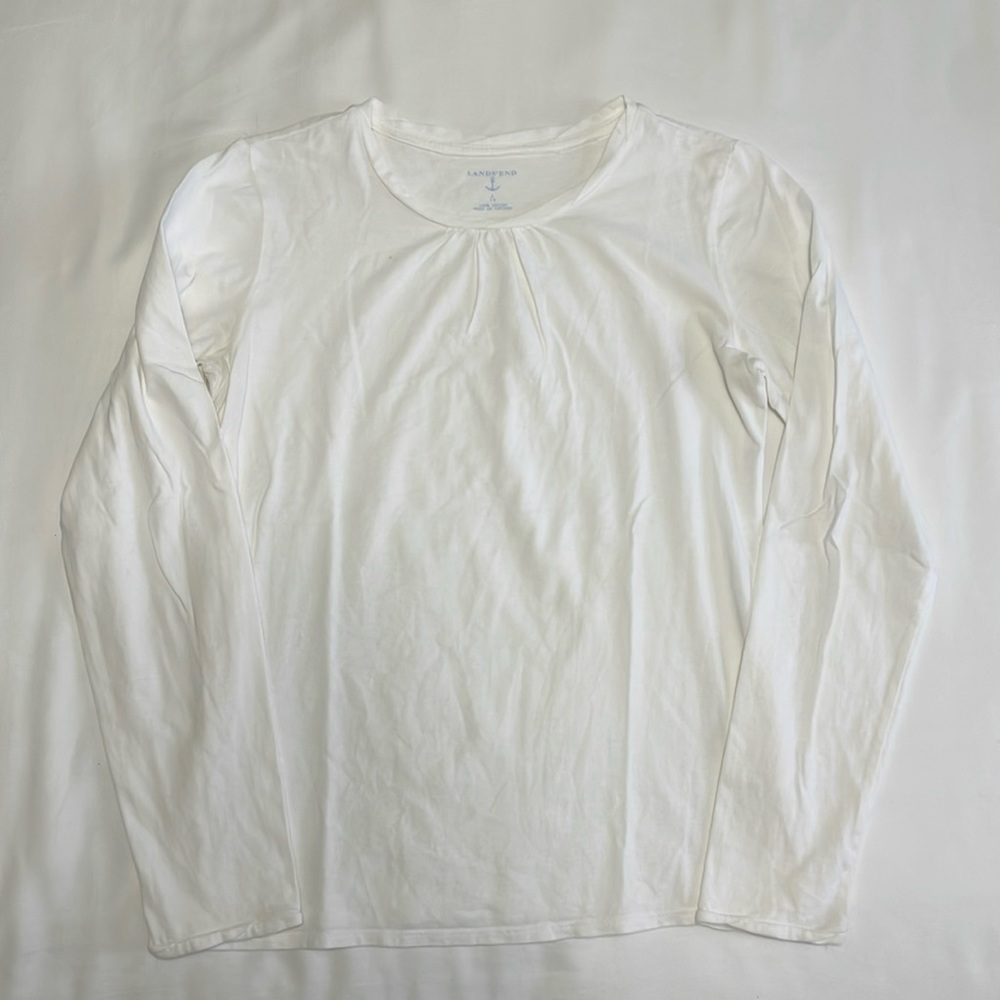 Land’s End Long Sleeve Top White Junior’s L (14)